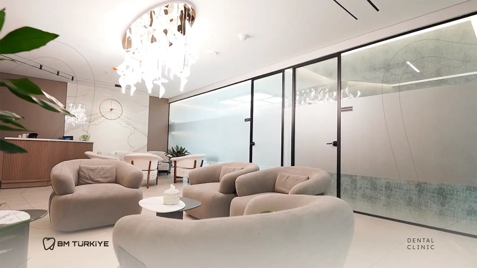 The guest lounge of the BM Turkiye clinic